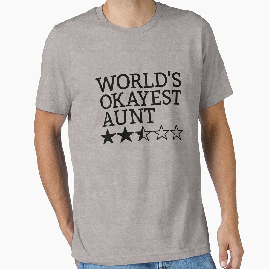 World's Okayest Aunt Gift Funny World's Okayest Aunt Gear by DynamicDesign