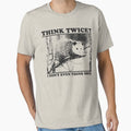 Think Twice I Don't Even Think Once Opossum Vintage Style Shirt, 90s Possum meme shirt, weird shirt, silly meme by Rosqzz