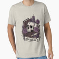 Gothic Dark Academia Skull & Magic Books - Aesthetic Graphic Tee by KubbyArt