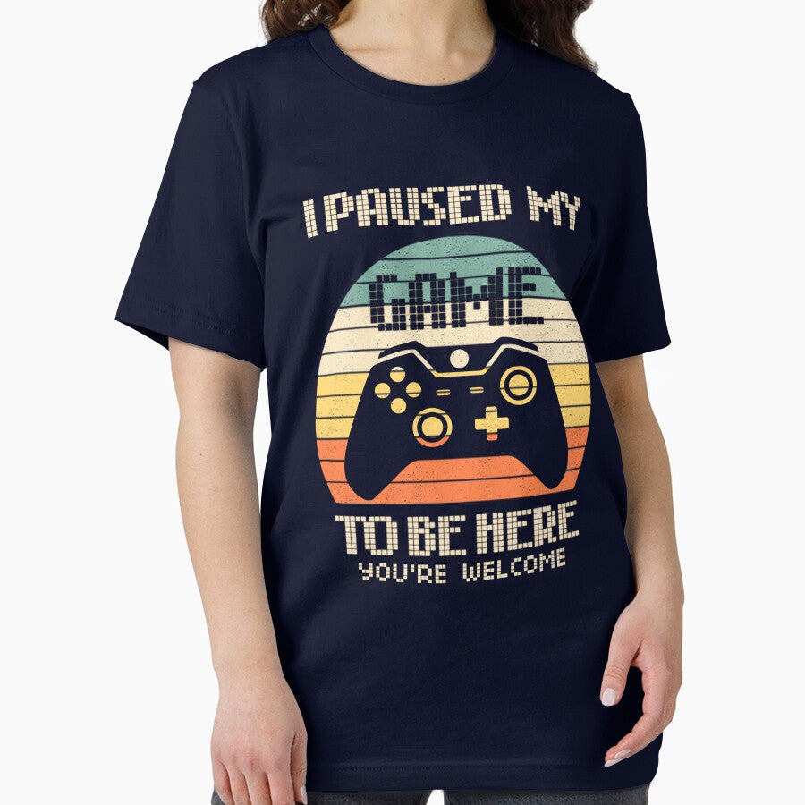 I Paused My Game To Be Here - Gamer Retro Design by 3liegy