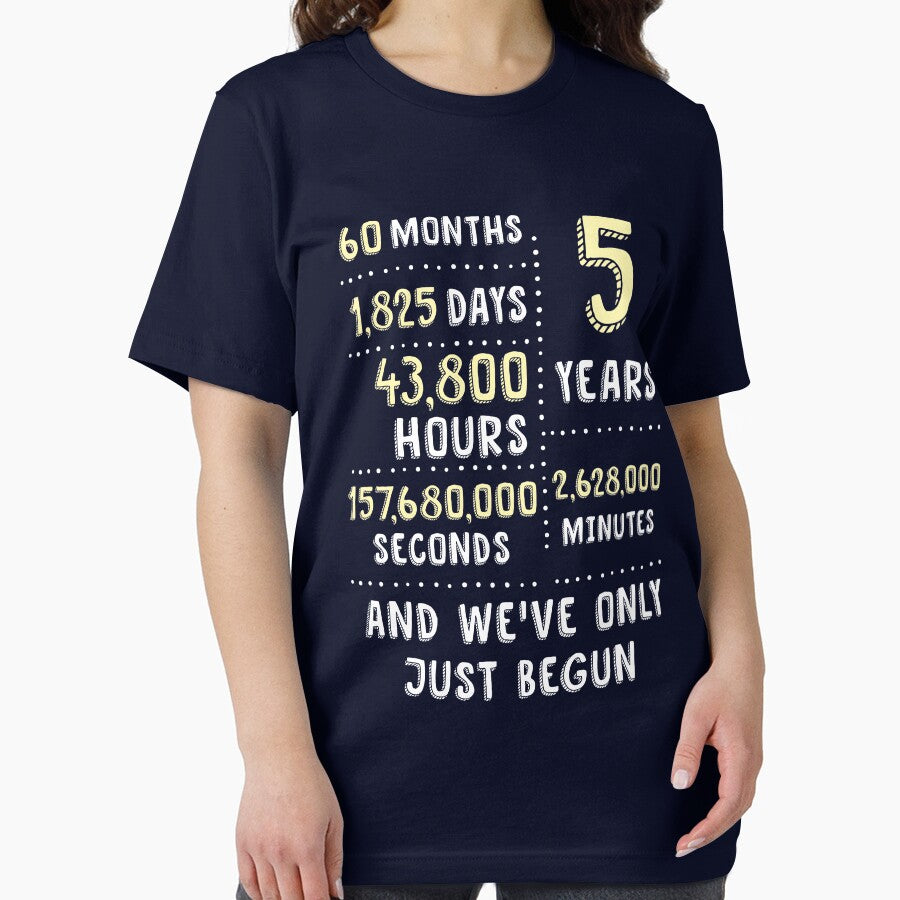 Five Years And We've Only Just Begun Matching T-shirts, Phone Cases And Other Gifts by MemWear