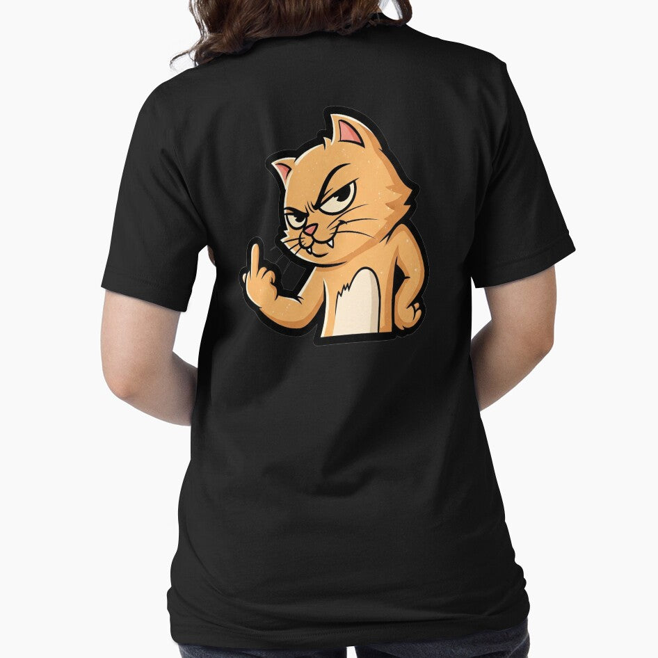 Middle Finger Cat | Bold and Hilariously Rebellious Feline-Inspired Graphic by Tw1nsAIArt