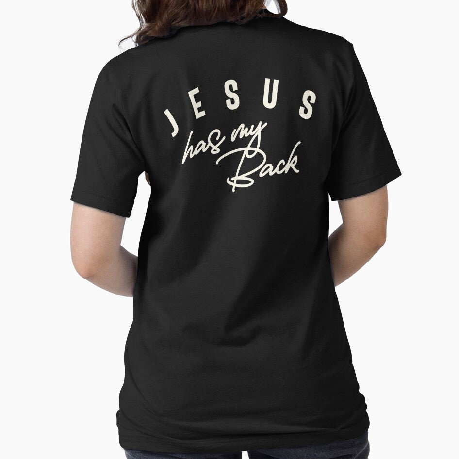 Jesus Has My Back Inspirational Christian Quote by cidolopez