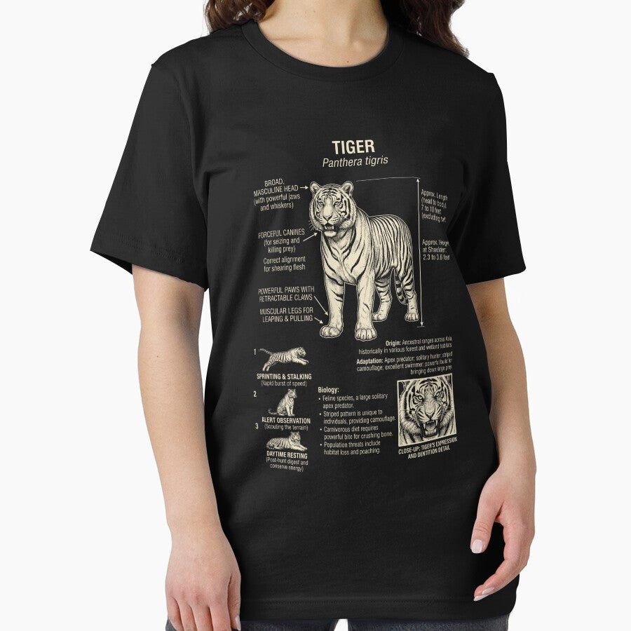 Tiger Scientific Anatomy Biology Animal Lover by Kimberley King Art  King Art