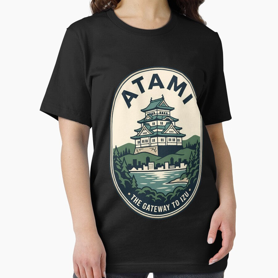 Atami Japan Vintage Travel Emblem Castle Gateway by k3rstman1