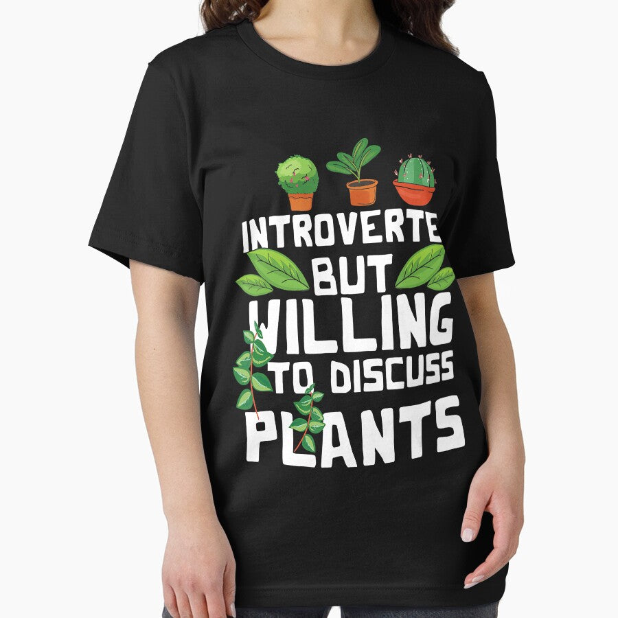 Introverted But Willing To Discuss Plants Funny Gardening by JodyBoling