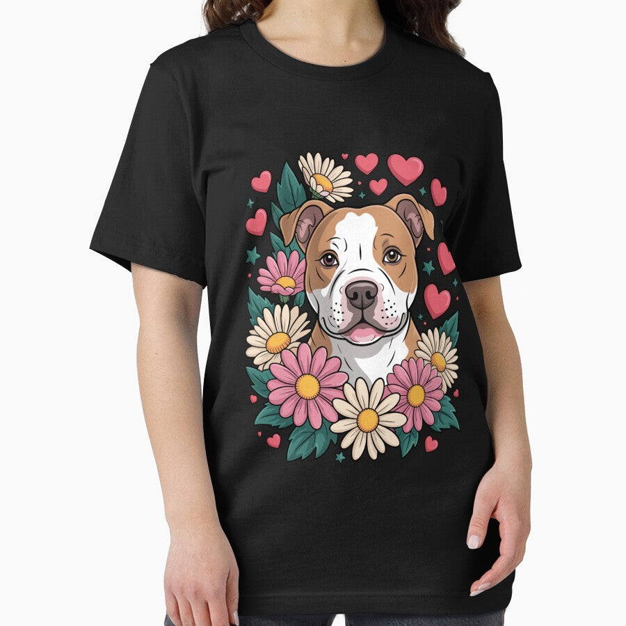 Cool Pitbull Design For Women Girls Cute Dog Mom Lover by CleoJames