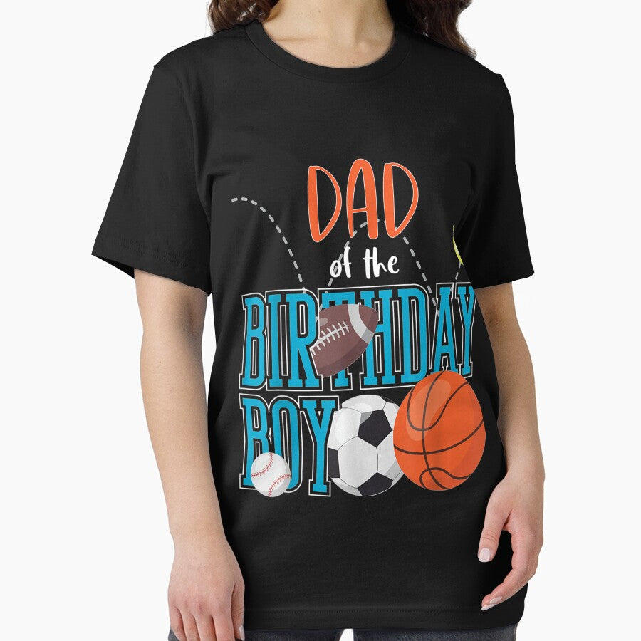 Dad Of The Birthday Boy Sports Matching Family by DemetMath