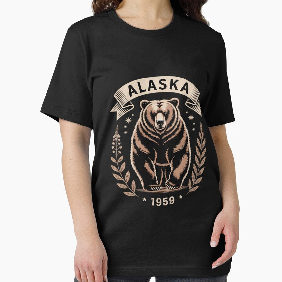 Alaska 1959 Vintage Bear Wilderness Heritage by papertaless
