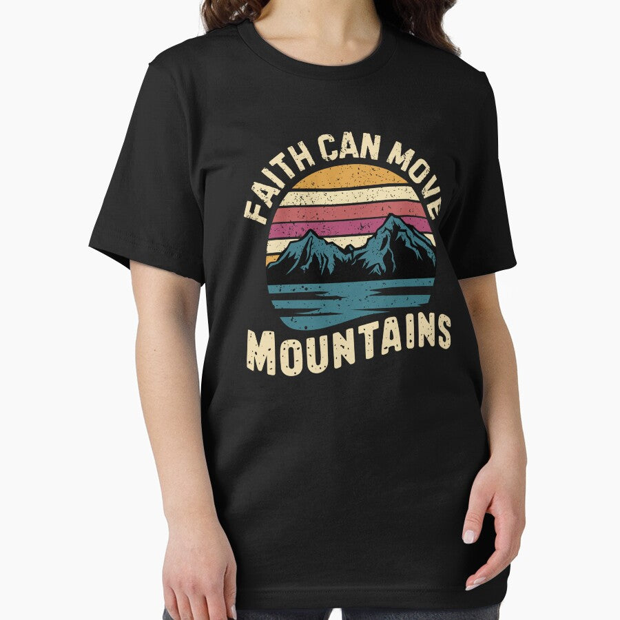 Faith Can Move Mountains - Inspirational bible verse about faith by GraphicDream