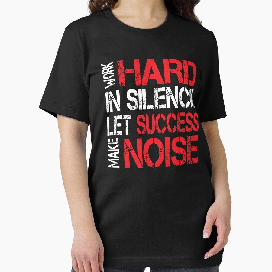 work hard in silence let success make noise gym teachers gift bodybuilding retro by Tiboga19