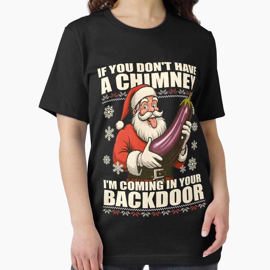 Retro If You Dont Have A Chimney I’m Coming in Your Backdoor Christmas by mjohnson9