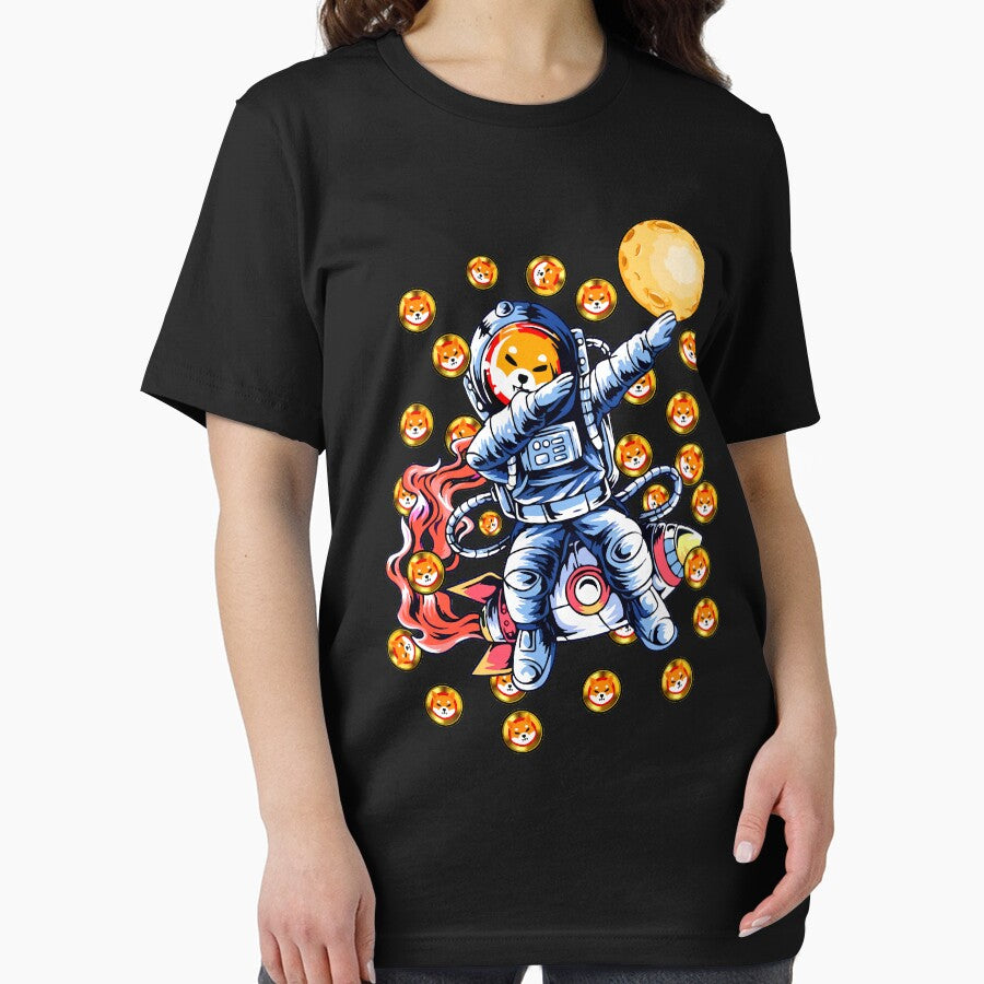 Shiba Inu to the moon graphic meme by Infdesigner