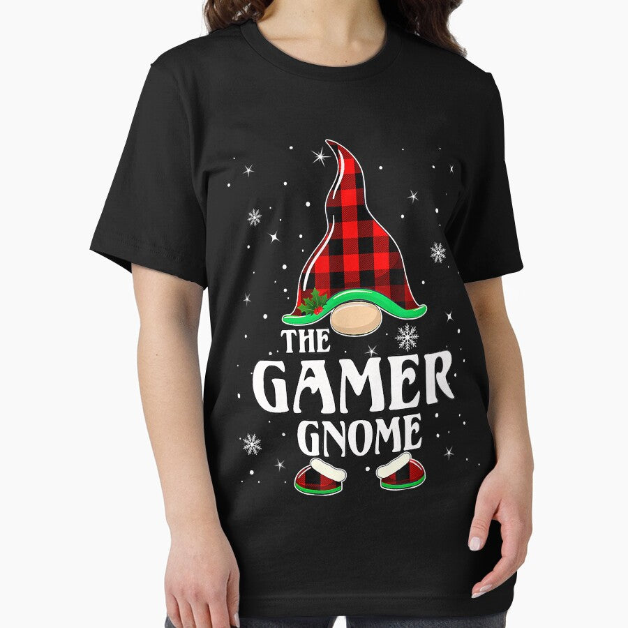 Gamer Gnome Buffalo Plaid Matching Family Christmas Pajama by BrandyBare