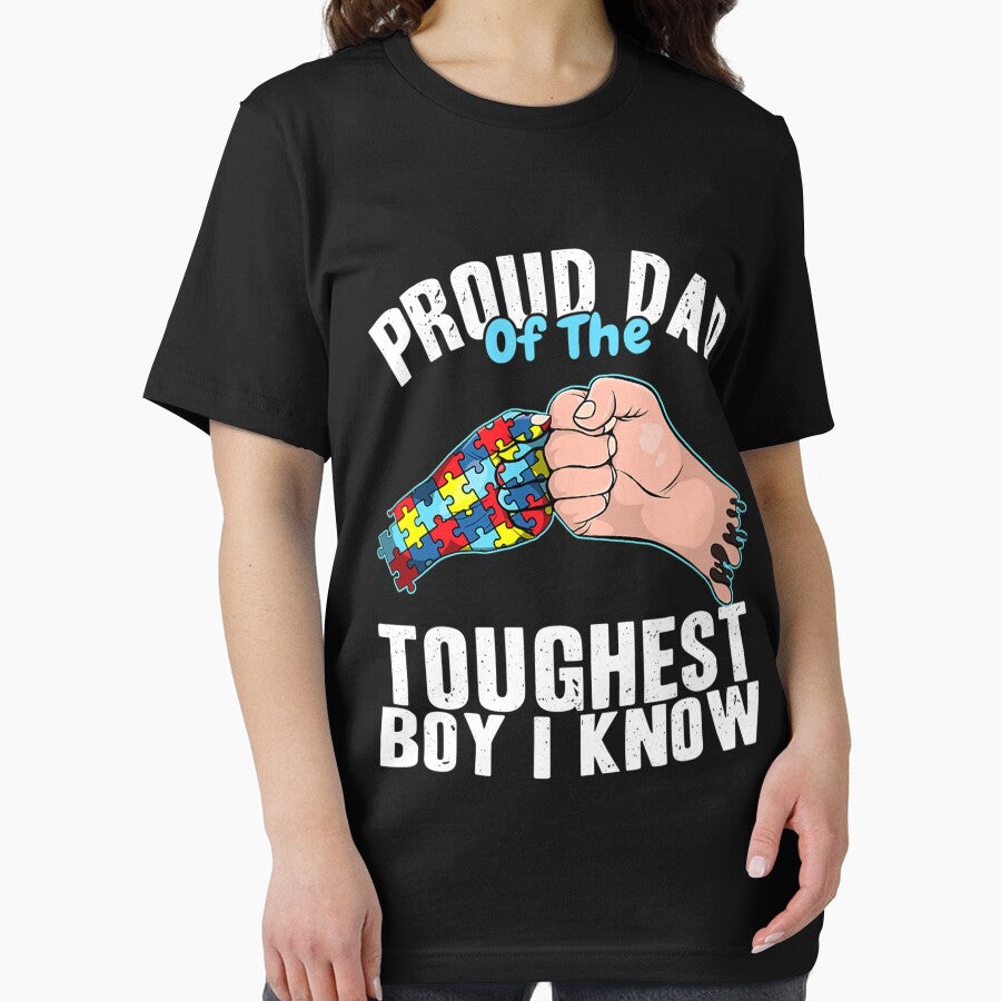 Proud Dad Of The Toughest Boy I Know Son Autism Awareness by DeclanMoss