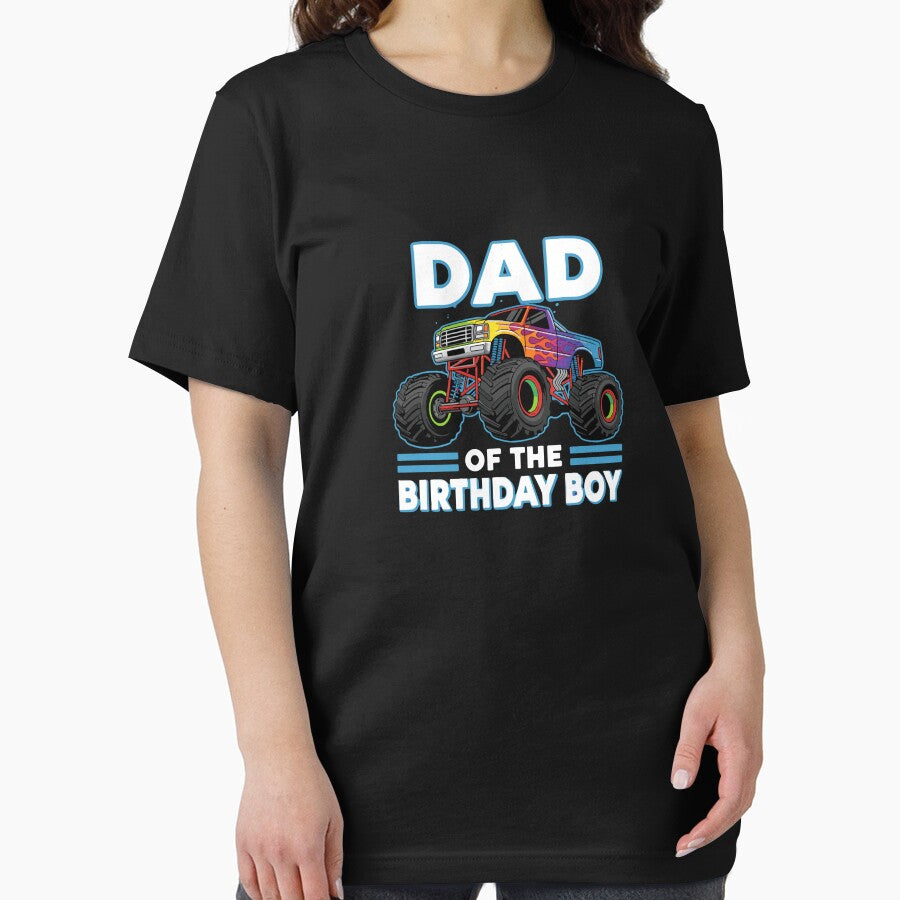 Dad Of The Birthday Boy Monster Truck Father Birthday by PopStars1993