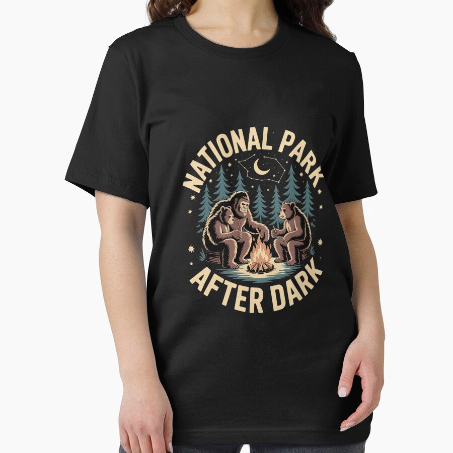 National Park After Dark Bigfoot Alien Camping by Belkisallen