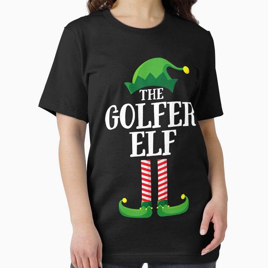 Golfer Elf Matching Family Group Christmas Party Pajama by SethFrancis37