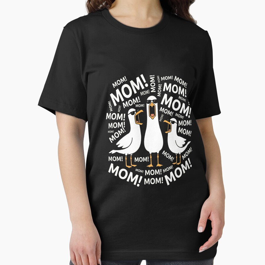 Mom Screaming Seagulls Funny Mother Shirt by SofenArt