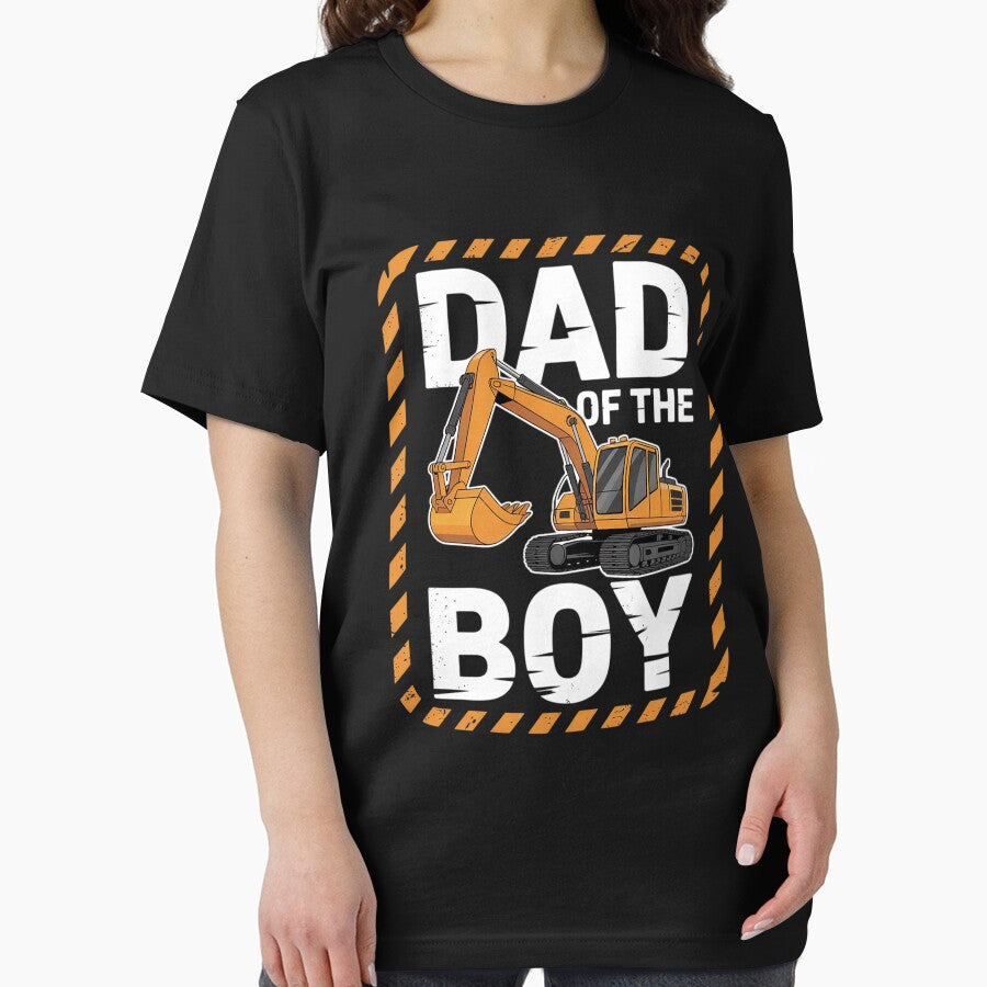 vehicle construction excavator Dad of the Birthday Boy by lilLilaBatArt