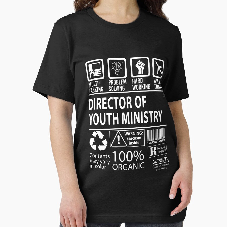 Director Of Youth Ministry T Shirt - MultiTasking Certified Job Gift Item Tee by oslandefren