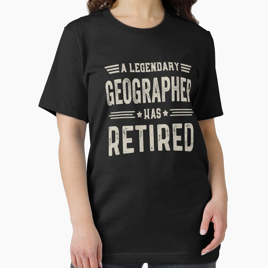 The Legendary geographer Has Retired T Shirt, geographer Retirement Party Gift, Legend, Retiring Birthday Christmas Gift by xlnv