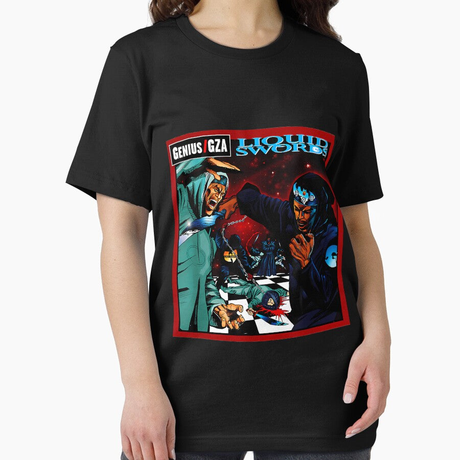 Men Women Liquid Tee Swords T-Shirt by ZacharieCoutur