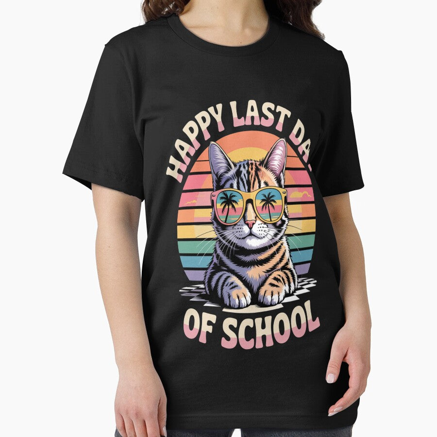 Happy Last Day End Of School Graduation Funny Cat by HaiharryCartoon