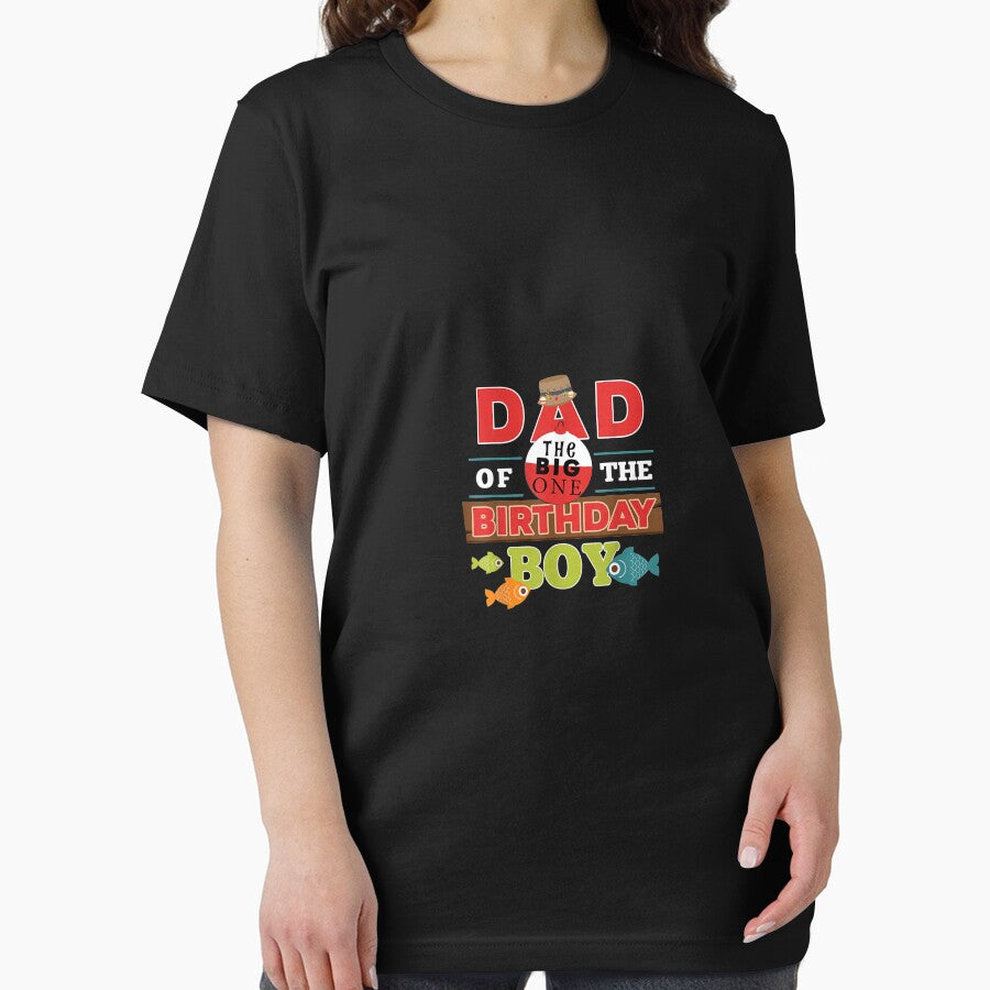 Mens Big One Fishing Theme Dad of the Birthday Boy by JasonNathaya