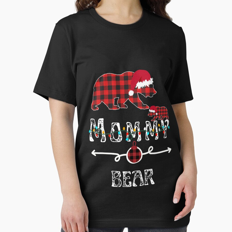 Mommy Bear Christmas Pajama Red Plaid Matching , Bear Christmas Pajama Red Plaid Buffalo Family gift by Alan-NY