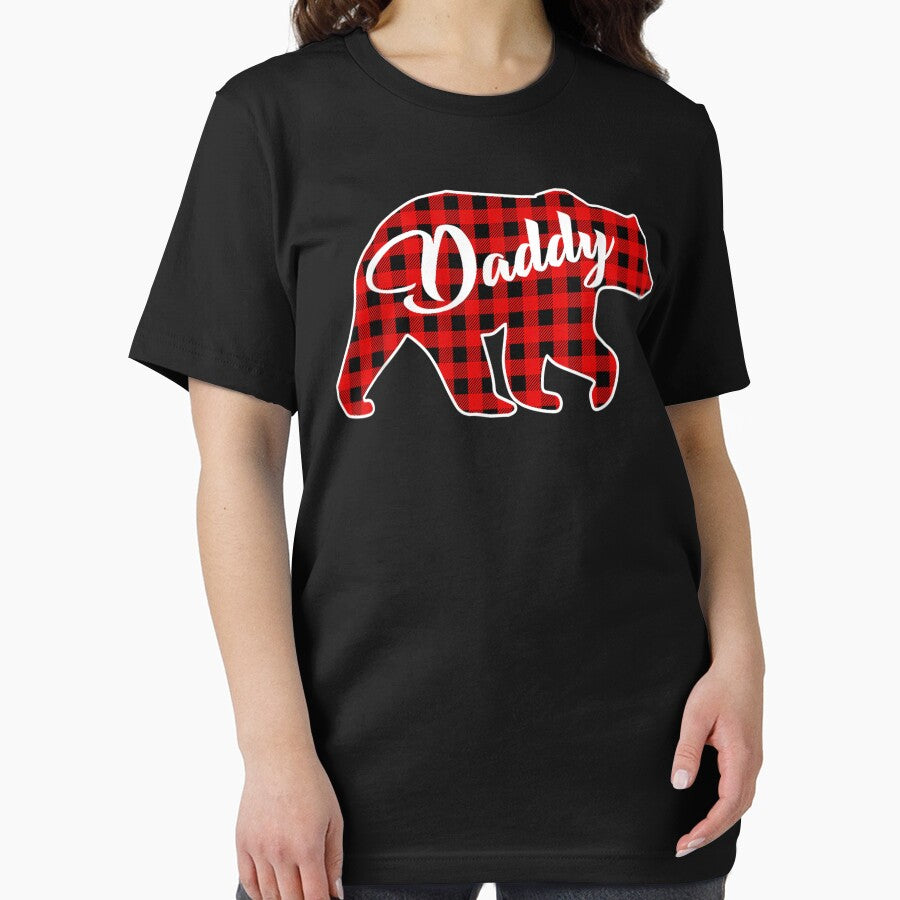 Mens Red Plaid Daddy Bear Matching Pajama Family Buffalo by ArtsByMichelle