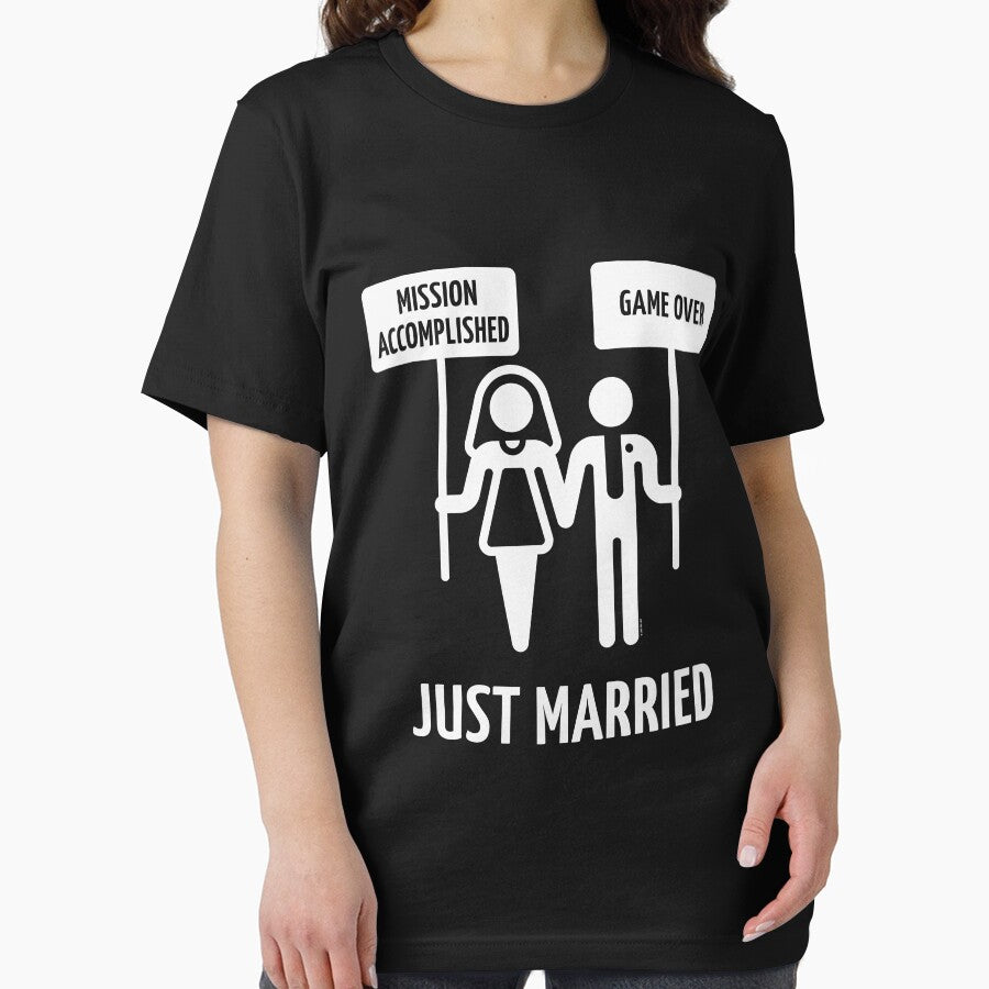 Just Married – Mission Accomplished – Game Over (White) by MrFaulbaum