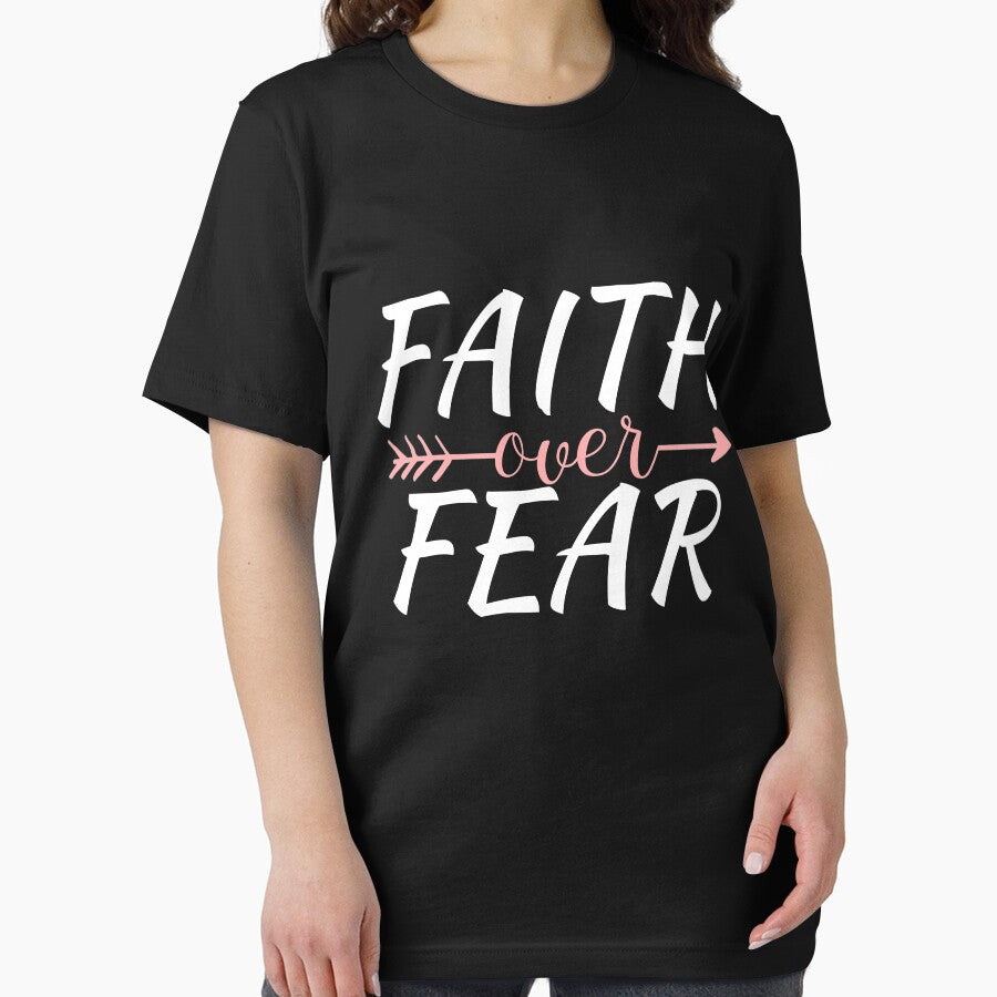 Faith Over Fear Women's Men's Christian Faith Over Fear Gear by DynamicDesign