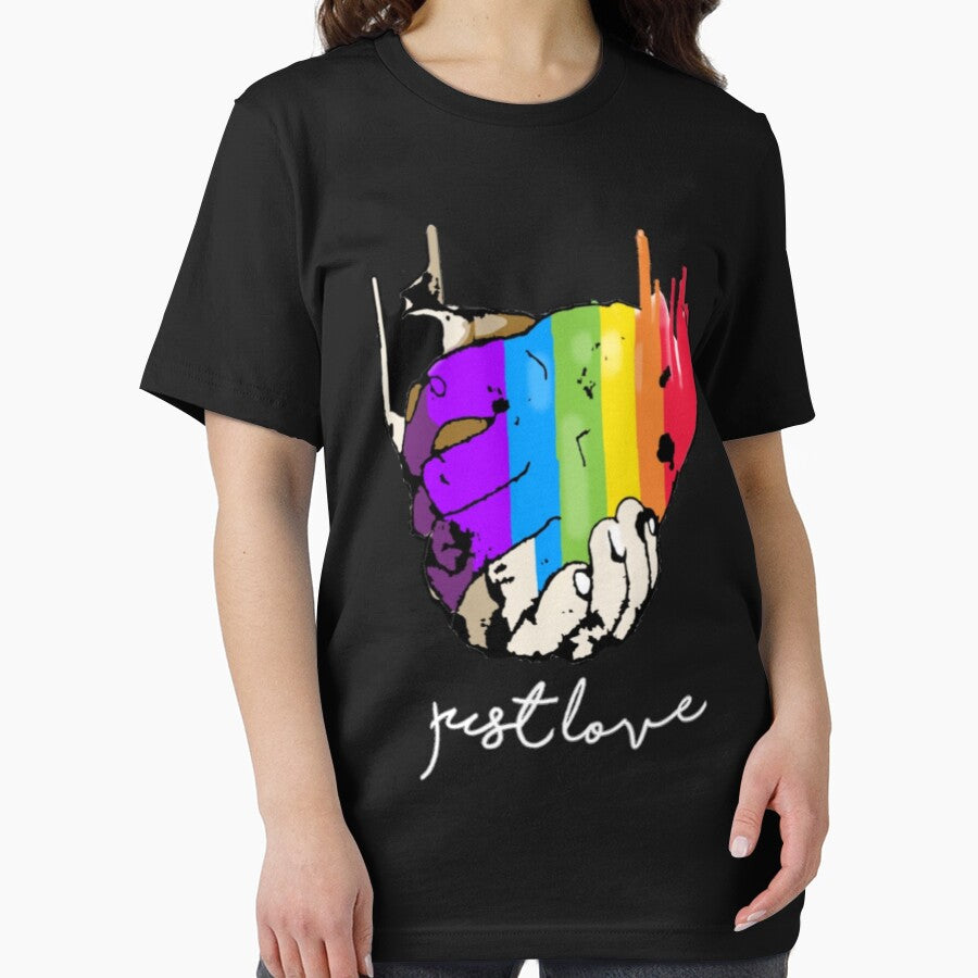 Lgbt shirt, just love, lesbian gay couple gift by Optimisticink