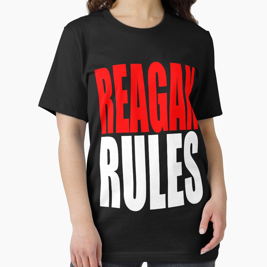 Reagan Rule Gender Reveal Baby Shower Cute Gift T Shirt Red White Blue by arcadetoystore