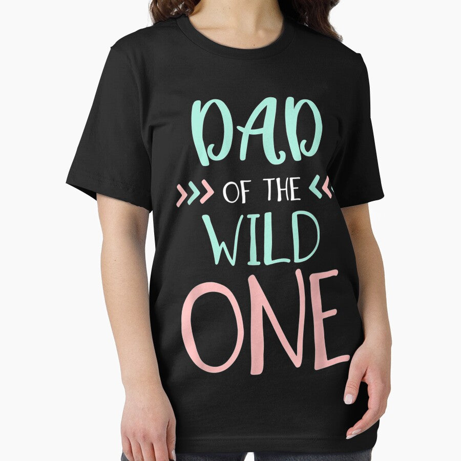 Mens Funny Cute Dad Of The Wild One Thing 1St Birth by MariArtistry
