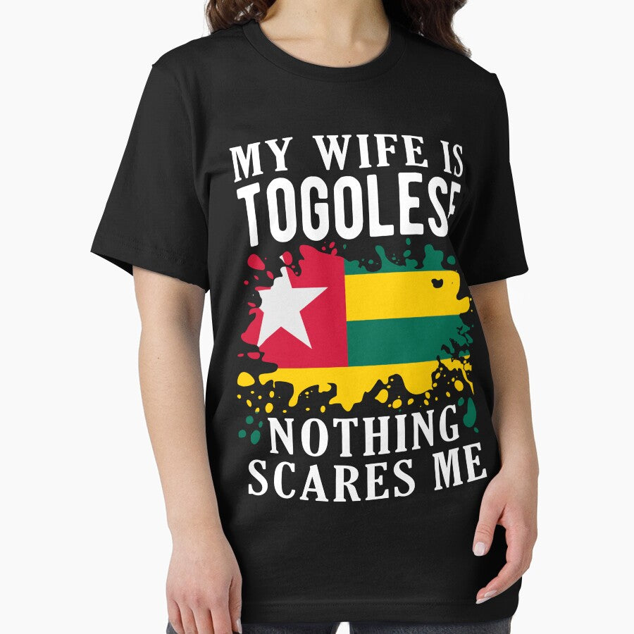My Wife Is Togolese Nothing Scares Me Togo Flag by OX-tright