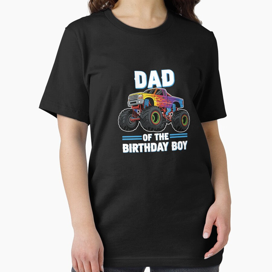 Dad Of The Birthday Boy Monster Truck Father Son Celebration by PopStars1993