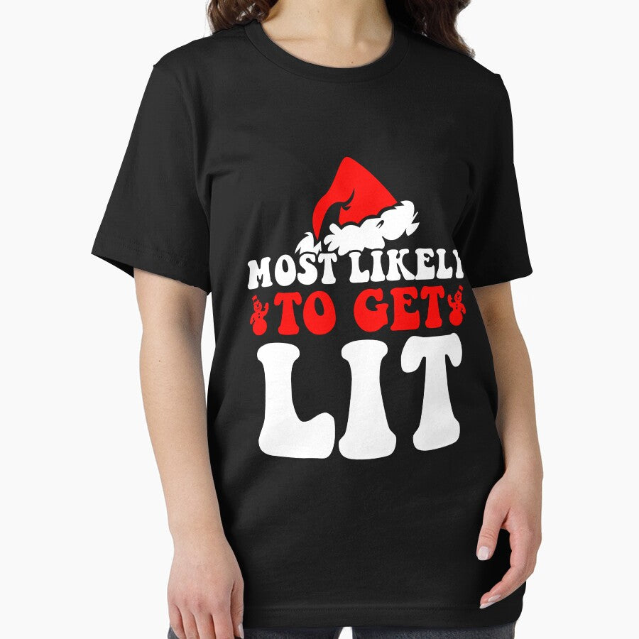 Most Likely To Get Lit Funny Family Christmas Xmas by CosmoKitsch