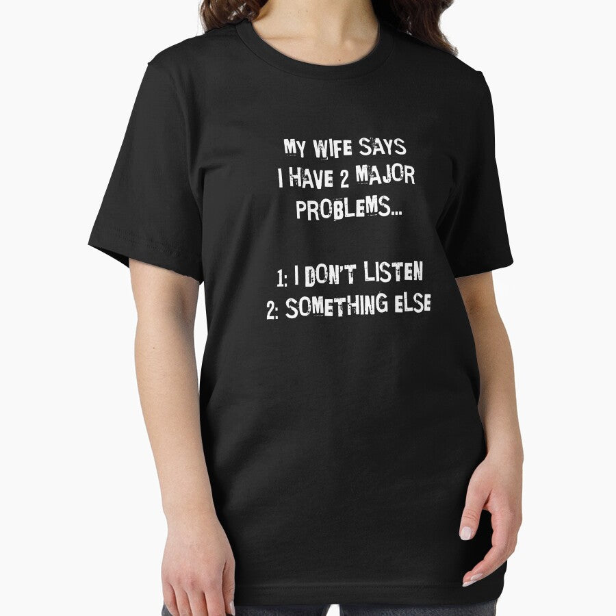 My Wife Says t-shirt | Funny Sarcastic Shirt | Joke Tshirt v1 by Wit-T-Merch