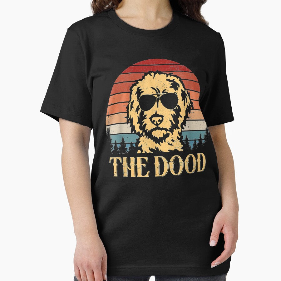 Vintage Goldendoodle The Dood Gift Dad Mom Kids by AntwoneStudio