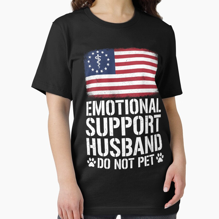 Emotional Support Husband Do Not Pet Funny Relationship Humor Wife Spouse Gift by SofenArt