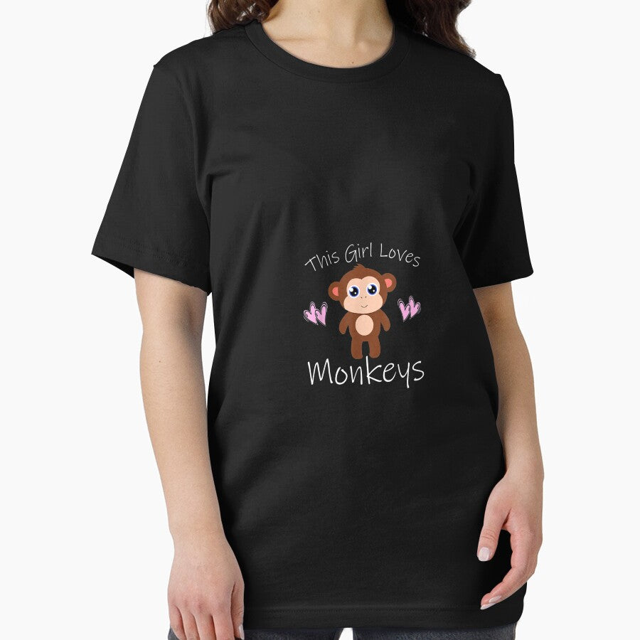 Monkey THIS GIRL LOVES MONKEYS Cute Kids Mom by JaisonshiJan