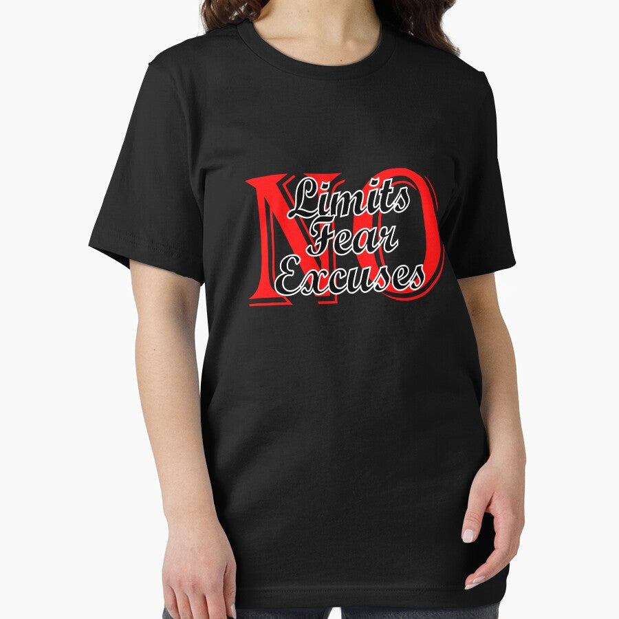No Fear No Limits No Excuses inspiration Classic T-Shirt by Divas ⭐⭐⭐⭐⭐