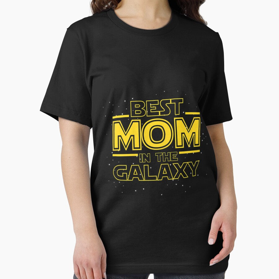 Womens Mom Shirt Gift for New Mom, Best Mom in the Galaxy by robbenxcpottqr
