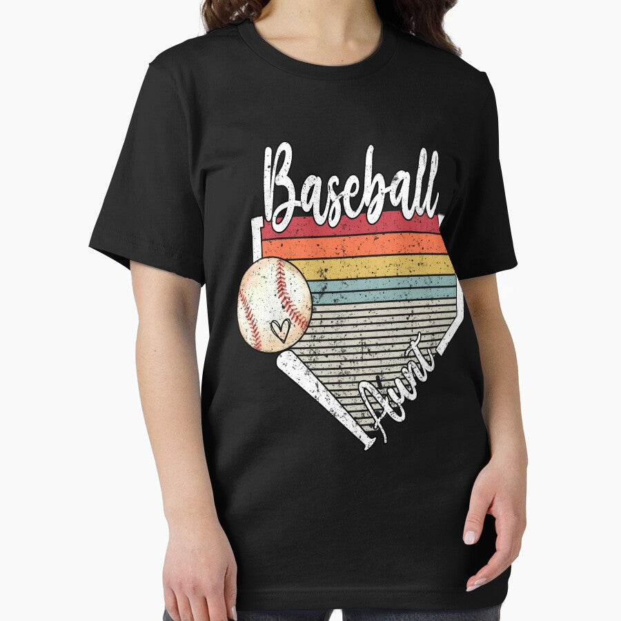 Vintage Baseball Aunt Retro Heart Design by KIROSALS
