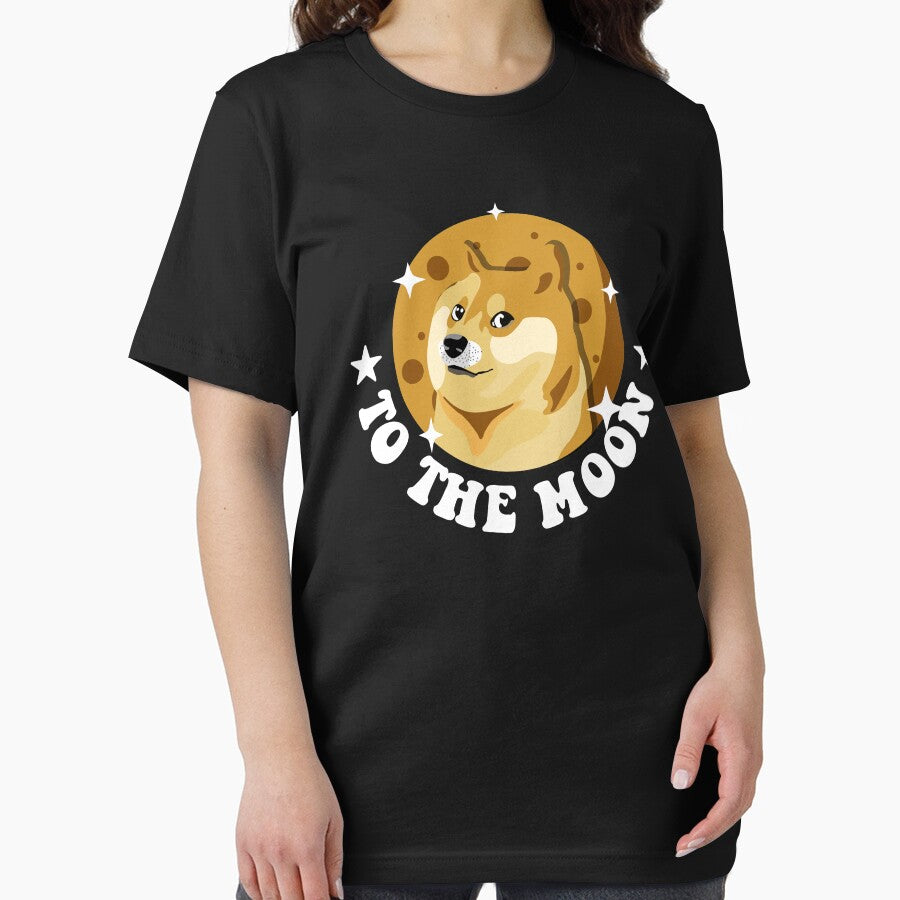 Funny Dogecoin To The Moon by Luan Huynh