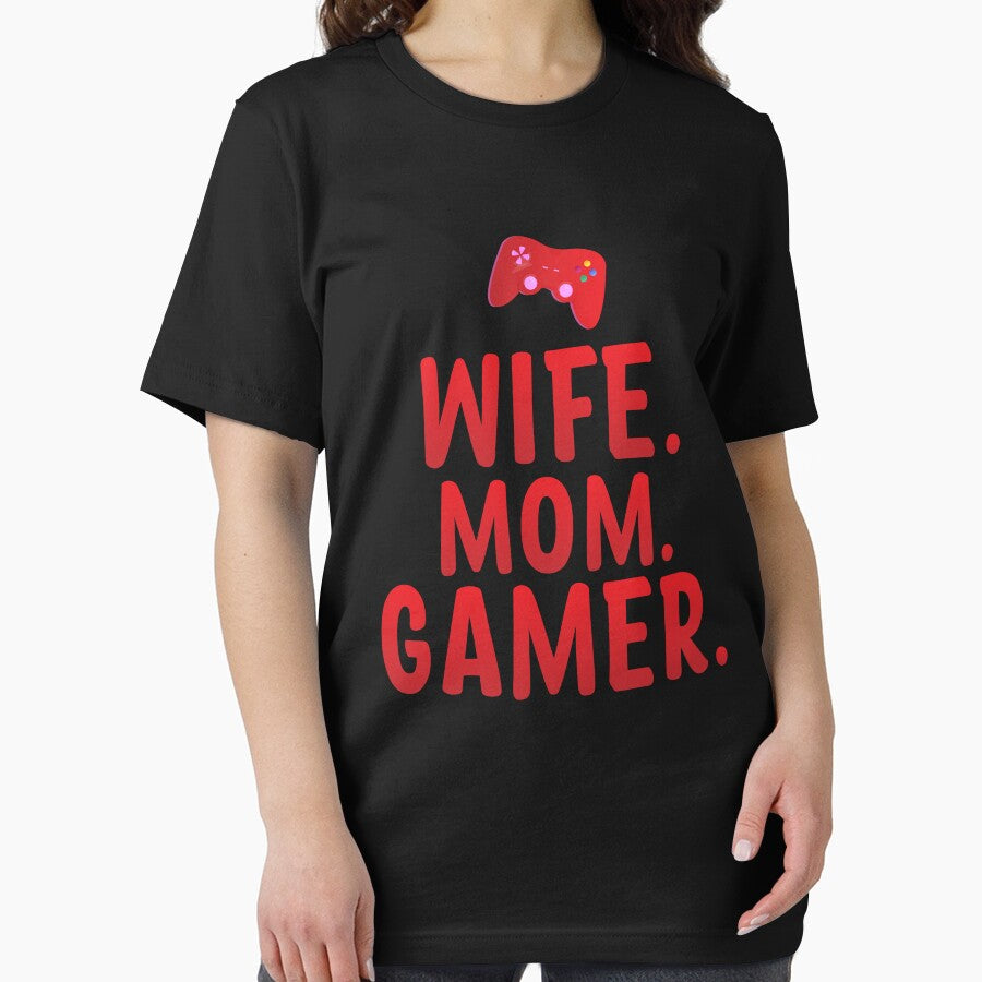 Gamer Gift Tee Wife Mom Gamer Gift For Gaming Wife And Mom Play Video Games Lover by dianoo