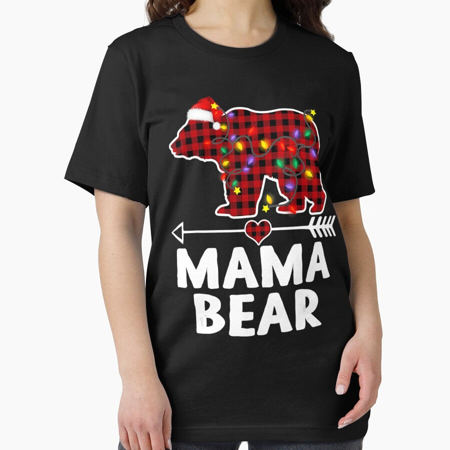 Red Buffalo Plaid Mama Bear Christmas Pajama by Nguyenhaithanh