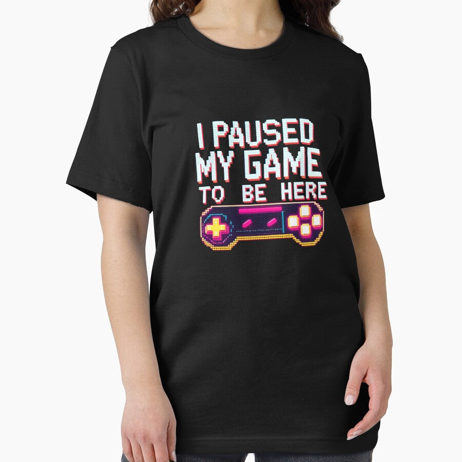 I Paused My Game to Be Here - Retro Pixel Gamer Design by HAFIZ-DP